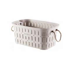 Bamboo 40 Lt Basket with Rope - Thumbnail