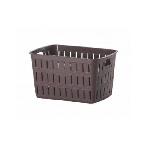 Bamboo Rectangular Plastic Basket