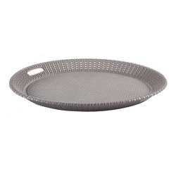 Violet House - Plateau rond design tressé Violet House - Plateau rond design tressé