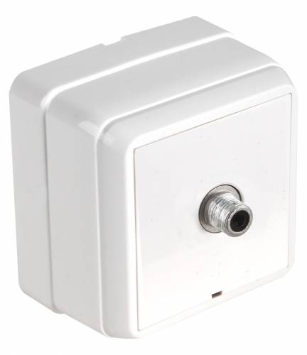 Bron S/M SAT Socket (Through) 4Db/F Connector White
