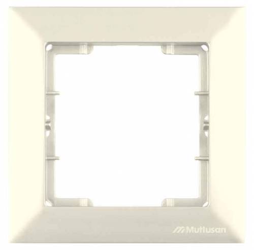 Candela White 1 Gang Frame