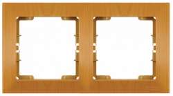 Candela White 2 Gang Horizontal Frame - Thumbnail