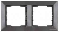 Candela White 2 Gang Horizontal Frame - Thumbnail