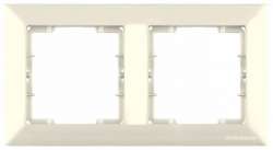 Candela White 2 Gang Horizontal Frame - Thumbnail