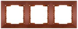 Candela White 3 Gang Horizontal Frame - Thumbnail