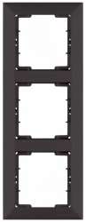 Candela White 3 Gang Vertical Frame - Thumbnail
