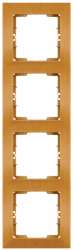 Candela White 4 Gang Vertical Frame - Thumbnail