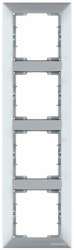 Candela White 4 Gang Vertical Frame - Thumbnail
