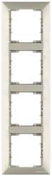 Candela White 4 Gang Vertical Frame - Thumbnail