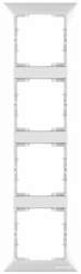 Candela White 4 Gang Vertical Frame - Thumbnail