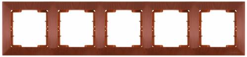 Candela White 5 Gang Horizontal Frame