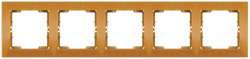 Candela White 5 Gang Horizontal Frame - Thumbnail