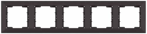 Candela White 5 Gang Horizontal Frame