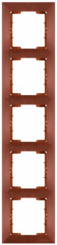 Candela White 5 Gang Vertical Frame