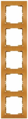 Candela White 5 Gang Vertical Frame