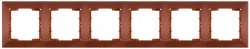Candela White 6 Gang Horizontal Frame - Thumbnail