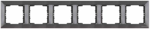 Candela White 6 Gang Horizontal Frame