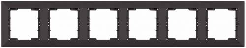 Candela White 6 Gang Horizontal Frame