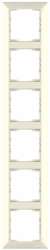 Candela White 6 Gang Vertical Frame - Thumbnail