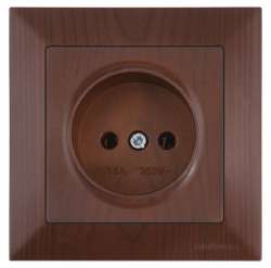 Candela White Socket Outlet Non-Earhed - Thumbnail