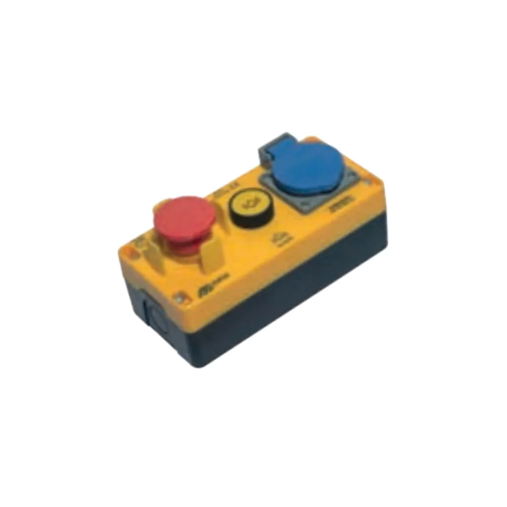 Control Box (Protected Emergency Stop + Alarm Button + 16A Covered Socket Combination)