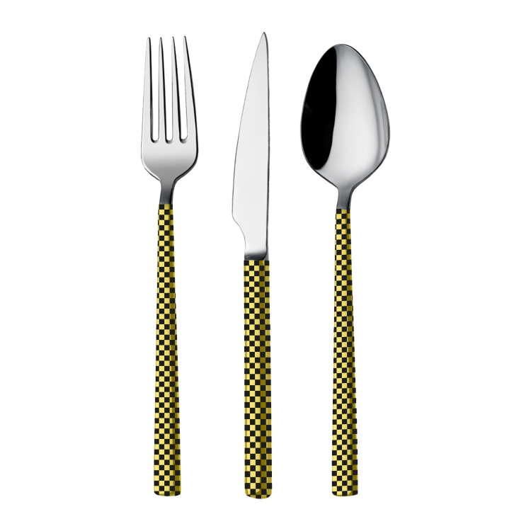 Cubuk Gold Laser Coated Cutlery Set - Thumbnail
