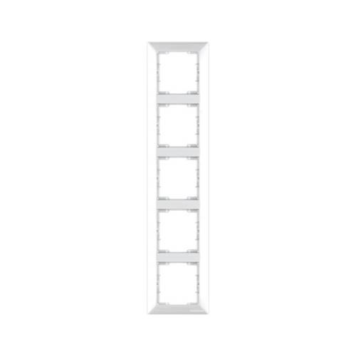 Daria 5 Gang Vertical Frame White