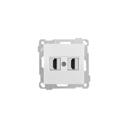 Daria Розетка компьютерная 1USB/1HDMI Белый цвет