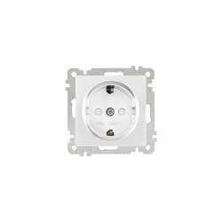 Daria - Daria Earthed Socket (Child Protec.) White