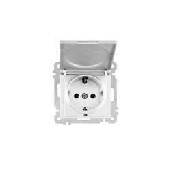 Daria - Daria Earthed Socket (with Cover) White