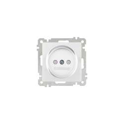 Daria - Daria Non-earthed Socket (Child Protec.) White