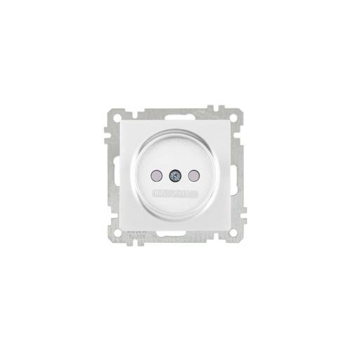Daria Non-earthed Socket (Child Protec.) White