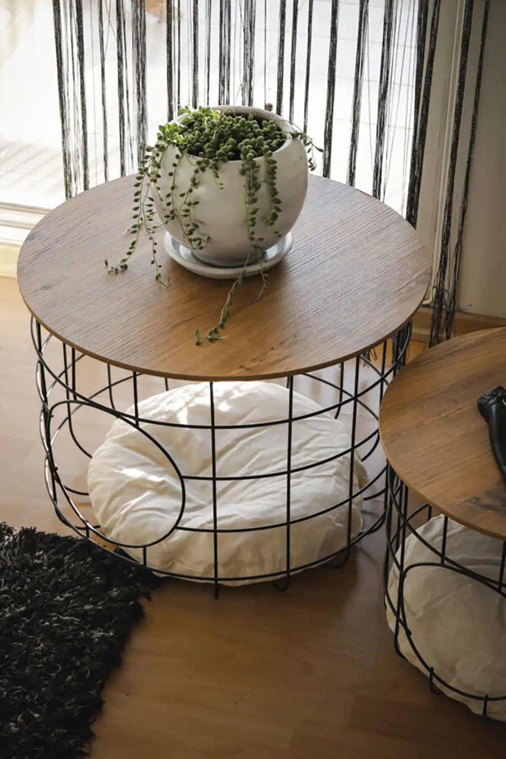 Decorative Coffee Table With Cat Nest - Thumbnail