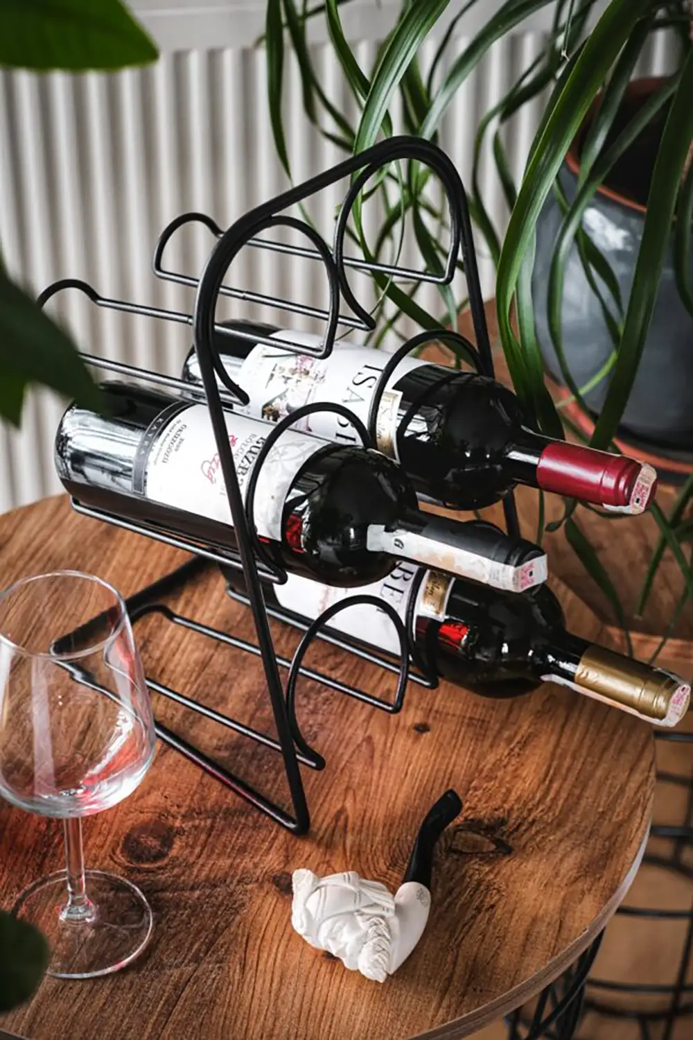 Decorative Wire Wine Rack (6 Shelves) - Thumbnail