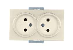 Candela-Daria - Double Socket Porcelain White