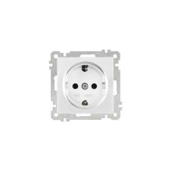 Earthed Socket White - Thumbnail