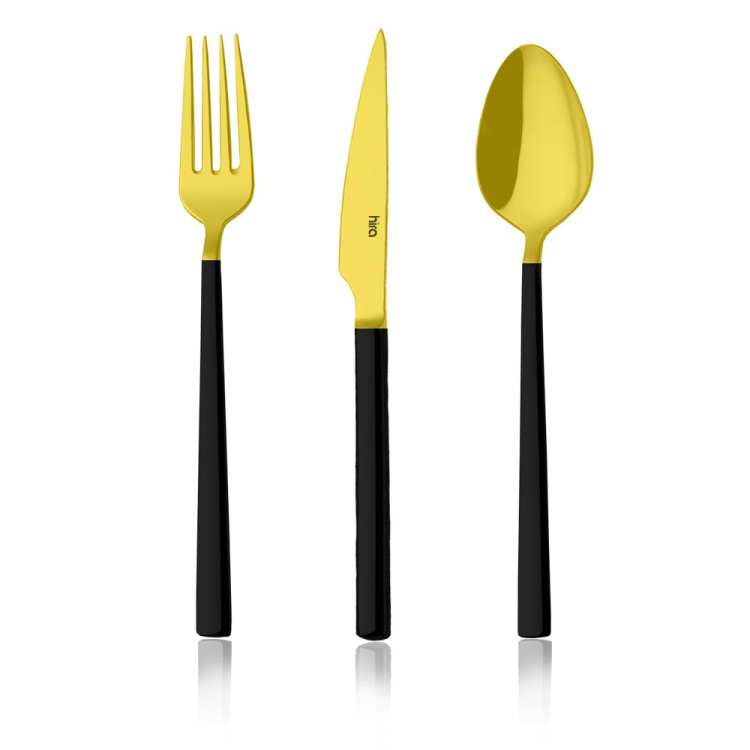 Ege Titanium Pearl Coated Cutlery Set - Thumbnail