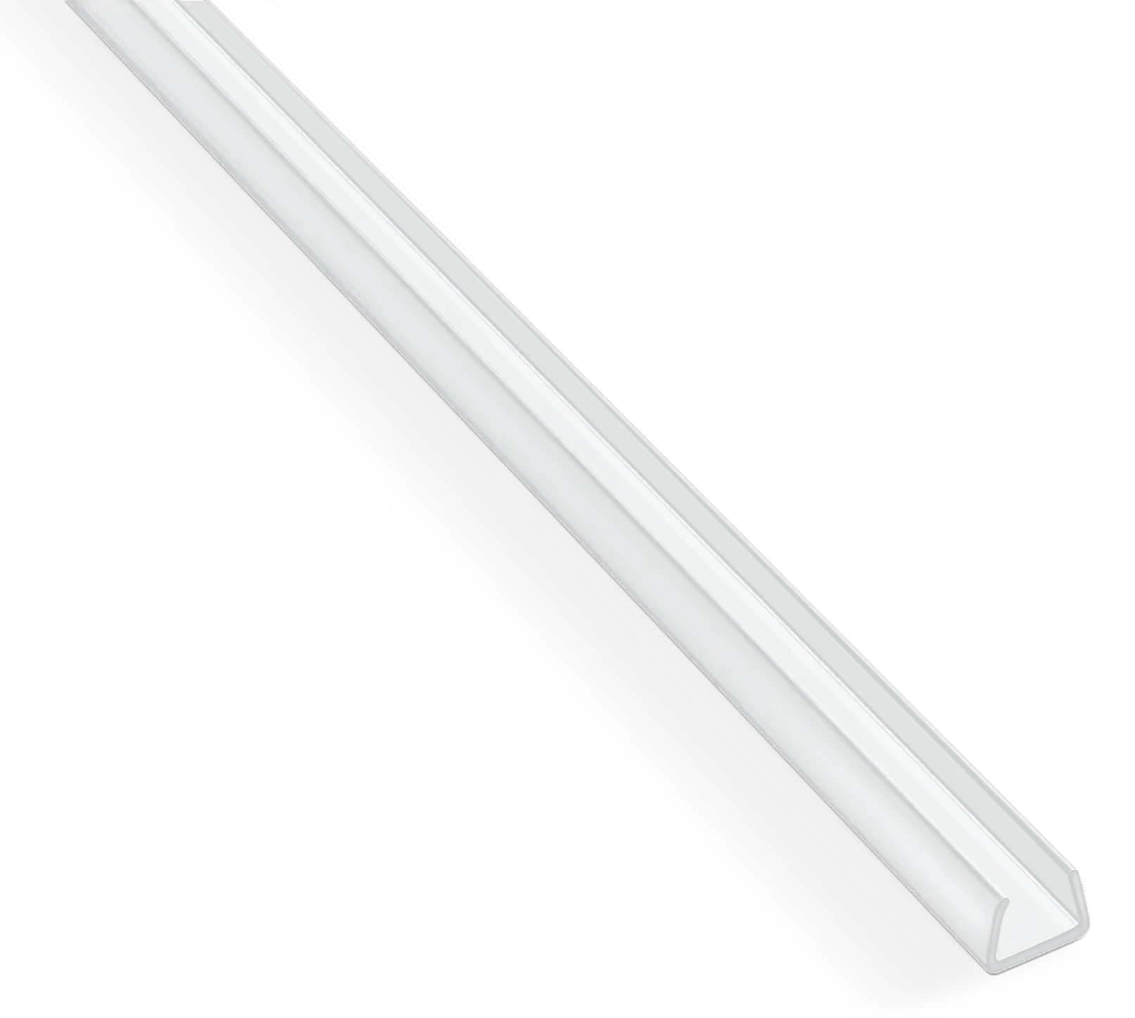 Eko Seri Ledli Kendinden Kapaklı Şeffaf Kablo Kanalı (Kutulu)(Yapışkanlı)