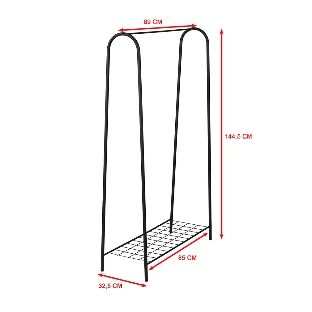 Elit Metal Hanging Rack (Single and Two Shelf Options) - Thumbnail