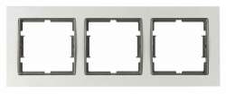 Elitra Chrome 1 Gang Frame Mat Aluminium-Smoked - Thumbnail