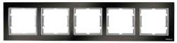 Elitra Metal 1 Gang Frame Bright Smoked-Silver - Thumbnail