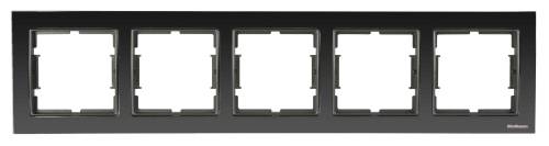 Elitra Cadre Métal 1 Gang Brillant Fumé- Argent