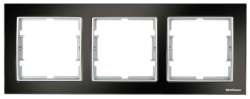Elitra Metal 1 Gang Frame Bright Smoked-Silver - Thumbnail