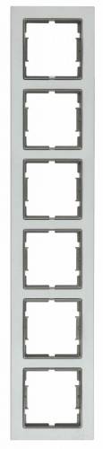 Elitra Metal 2 Gang Vertical Frame Mat Aluminium-Smoked