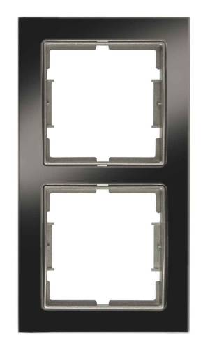 Elıtra Metal Dikey İkili Çerçeve Parlak Füme -Gümü
