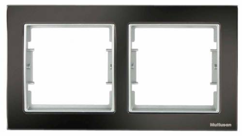 Elitra Metal Horizontal Double Frame Smoked-Silver