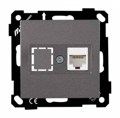 Ep-Data ابريز 1*Rj45 (Cat6E) ابيض