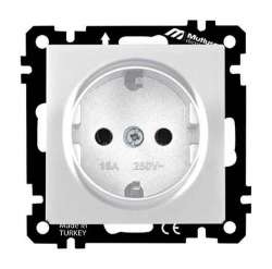 EP - Earthed Socket Outlet White - Thumbnail