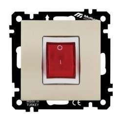 EP - Elitra Heater Switch White with Screw - Thumbnail