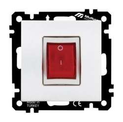 EP - Elitra Heater Switch White with Screw - Thumbnail